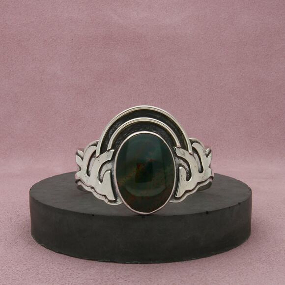 Sterling Jewelry - patricia karnes stinson sterling silver agate cuff bracelet 5.75in